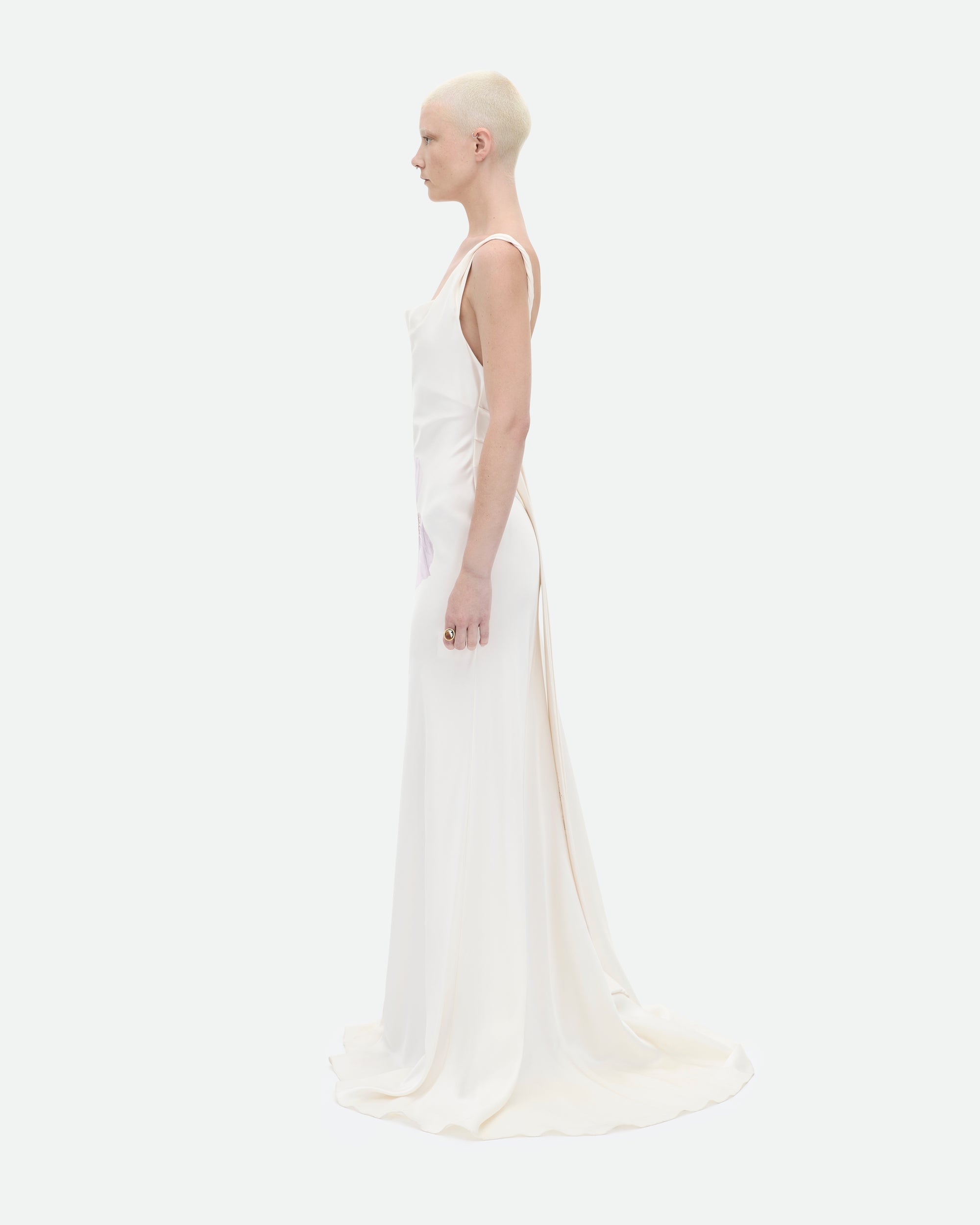 Flower Slip Dress - Ivory