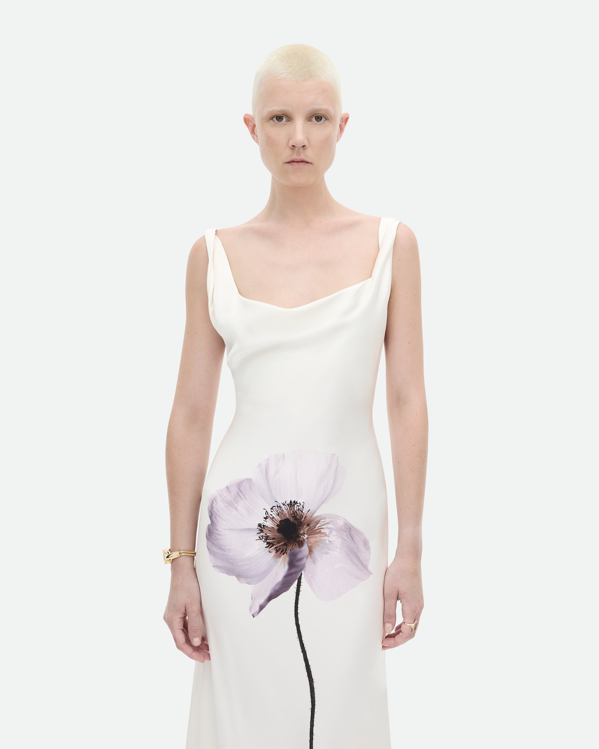 Flower Slip Dress - Ivory