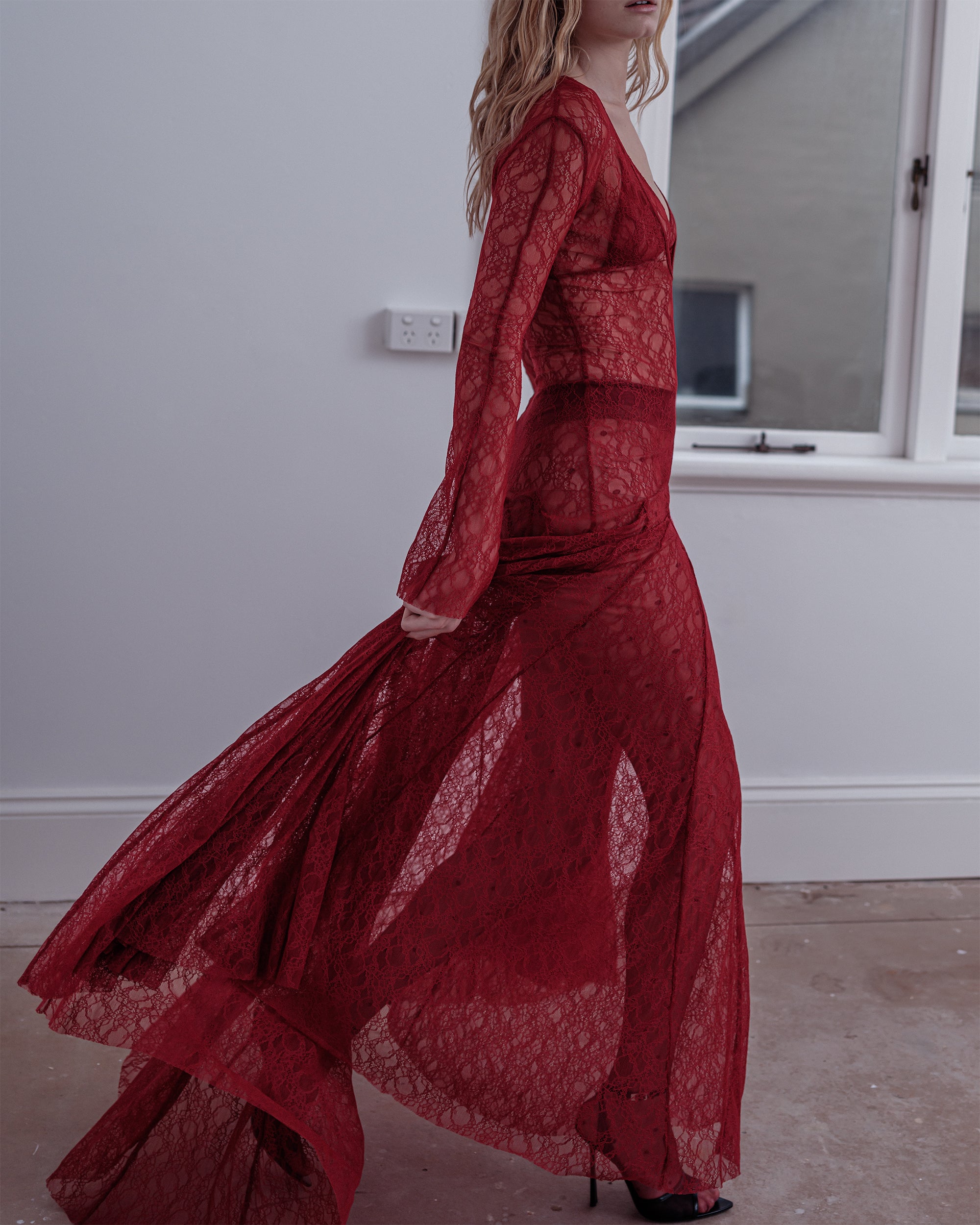 Cold Type Dress - Jam